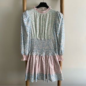 Pastel Floral Babydoll Dress